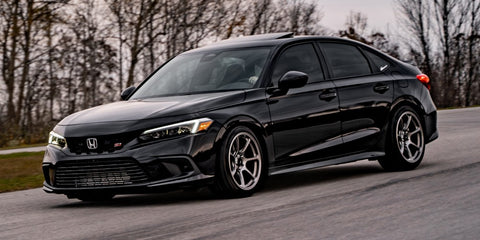 front view of black honda civic si maperformance