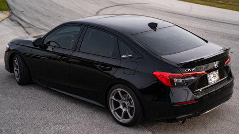 overhead view of black honda civic si maperformance