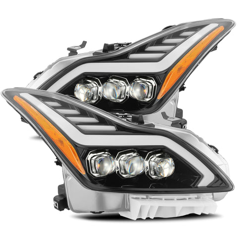 AlphaRex NOVA-Series LED Projector Headlights - Jet Black | 2008-2013 Infiniti G37 / 2014-2015 Infiniti Q60 - Without AFS (881982)