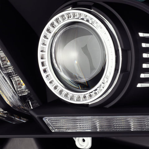 AlphaRex ARex LUXX-Series LED Projector Headlights - Black | 2010-2012 Ford Mustang - Halogen Only(880115)