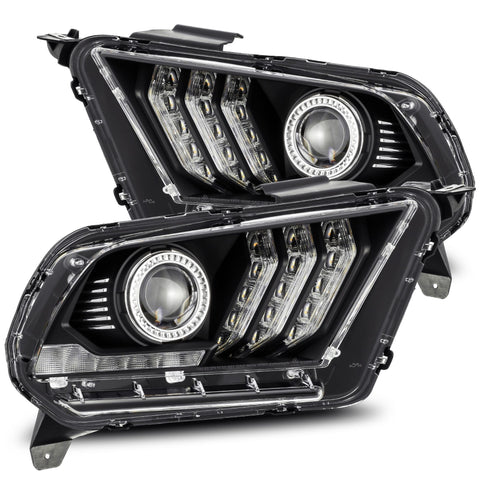 AlphaRex ARex LUXX-Series LED Projector Headlights - Black | 2010-2012 Ford Mustang - Halogen Only(880115)