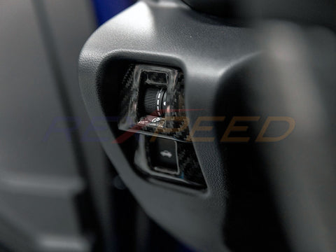 Rexpeed Dry Carbon Interior Light Switch Panel Cover | 2022+ Subaru BRZ / Toyota GR86 (FR73)