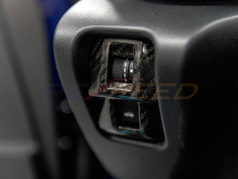 Rexpeed Dry Carbon Interior Light Switch Panel Cover | 2022+ Subaru BRZ / Toyota GR86 (FR73)