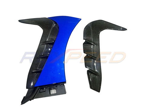 Rexpeed V2 Carbon Fiber Fender Ducts Fins | 2022+ Subaru BRZ / Toyota GR86 (FR74)