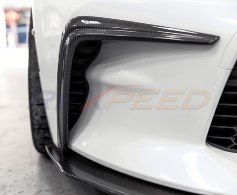 Rexpeed Carbon Fiber Front Bumper Side Garnish | 2022+ Subaru BRZ / Toyota GR86 (FR115)