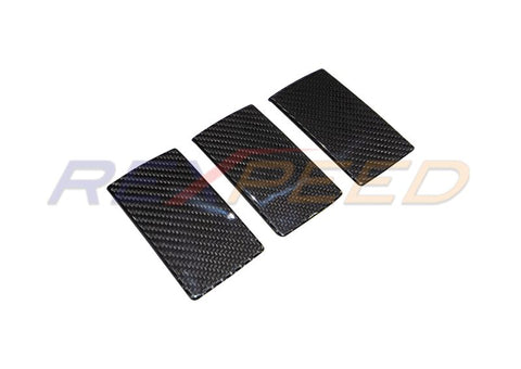 Rexpeed Dry Carbon Rear Seat Down Button Cover | 2022+ Subaru WRX (G167)