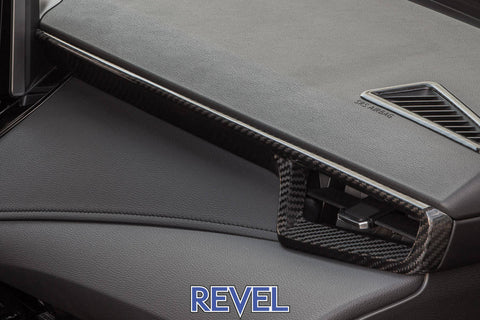 Revel Dry Carbon Front A/C Dash Panel Covers | 2023+ Toyota GR Corolla (1TR4GT0DT05)