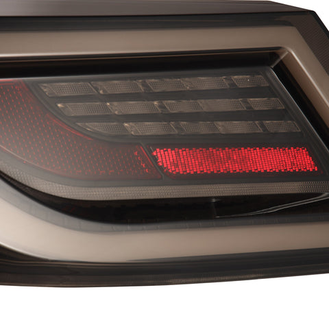 Alpharex LUXX-Series LED Tail Lights - Black Smoke | 2021-2024 Toyota GR86 / Subaru BRZ (675020)