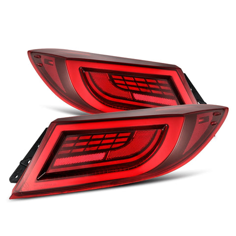 Alpharex LUXX-Series LED Tail Lights - Vivid Red | 2021-2024 Toyota GR86 / Subaru BRZ (675030)