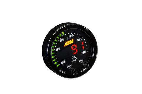 AEM Gauges X-Series Water/Trans/Oil Temperature Gauge (30-0302)