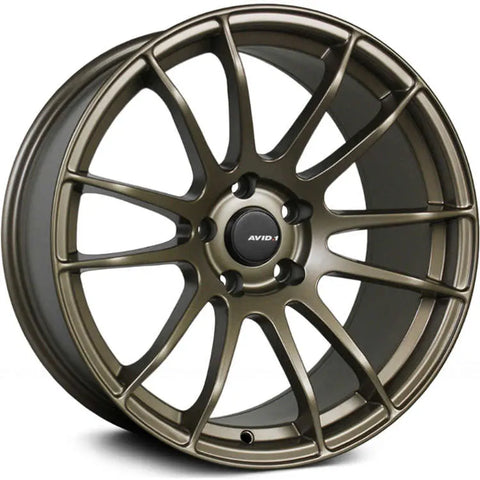 AVID1 AV20 5x114.3 Bolt 73.1 Hub 19" Size Wheels in Matte Bronze