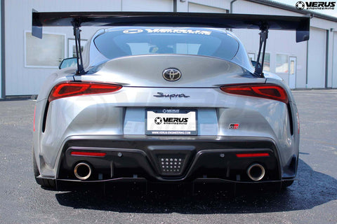 Verus Engineering Carbon Polyweave Rear Spat Kit | 2020+ Toyota Supra (A0268A)