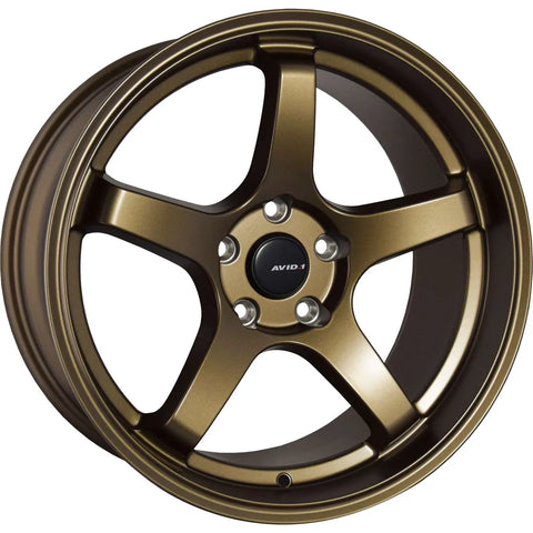 AVID1 AV28 5x114.3 Bolt 73.1 Hub 18" Size Wheels in Matte Bronze