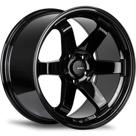 AVID1 AV6 5x114.3 Bolt 73.1 Hub 18" Size Wheels in Gloss Black - Return