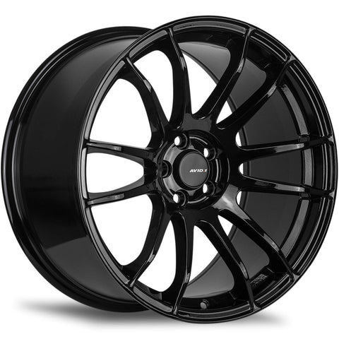 AVID1 AV20 5x114.3 Bolt 73.1 Hub 18" Size Wheels in Gloss Black - Return