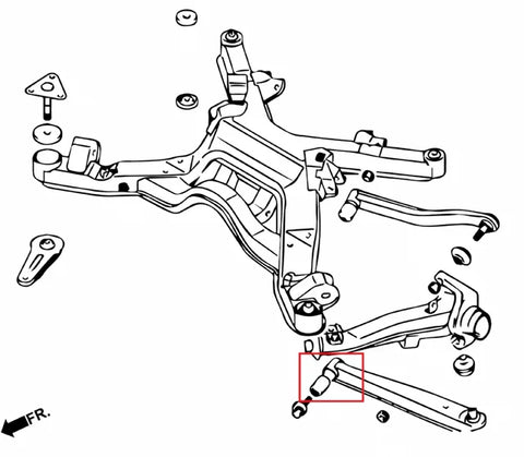 Hardrace Rear Lower Arm Bushing | 1990 - 1999 Mitsubishi 3000GT VR4 (HR-Q0260)