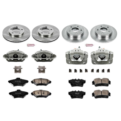 Power Stop Front & Rear Autospecialty Brake Kit w/Calipers | 1994-1998 Ford Mustang (KCOE1300)