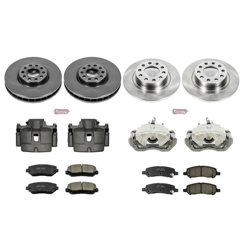 Power Stop Front & Rear Autospecialty Brake Kit w/Calipers | 2013-2016 Dodge Dart (KCOE6373)