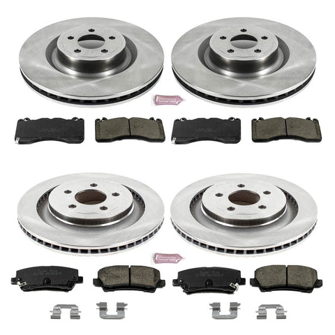 Power Stop Front & Rear Autospecialty Brake Kit | 2019-2020 Ford Mustang Bullitt / 2015-2022 Ford Mustang GT / 2021-2022 Ford Mustang Mach 1 (KOE6810)