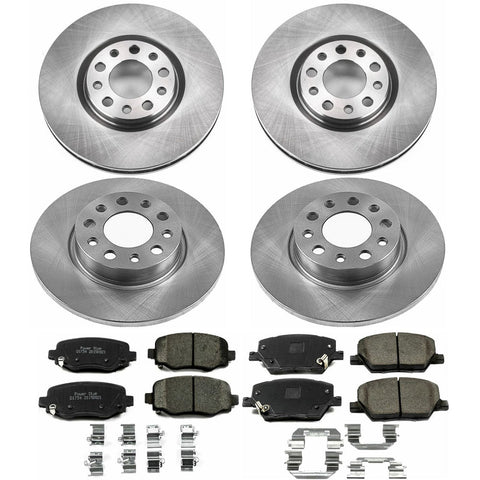 Power Stop Front & Rear Autospecialty Brake Kit | 2015-2020 Fiat 500X / 2015-2022 Jeep Renegade (KOE7300)