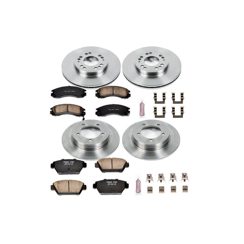 Power Stop Front & Rear Autospecialty Brake Kit | 1993 Eagle Talon TSi / 1992-1994 Mitsubishi Eclipse GSX / 1993-1994 Plymouth Laser RS (KOE799)