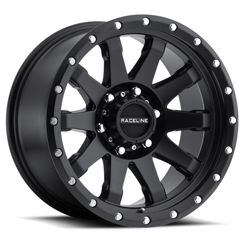 Raceline Clutch 934B Series 20x10in. 5x5.5 -19mm. Offset Wheel (934B-21055-19)