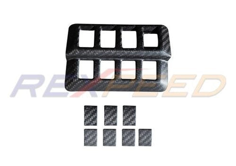 Rexpeed Carbon Front Left Switch Button Covers | 2022+ Subaru WRX (G98)