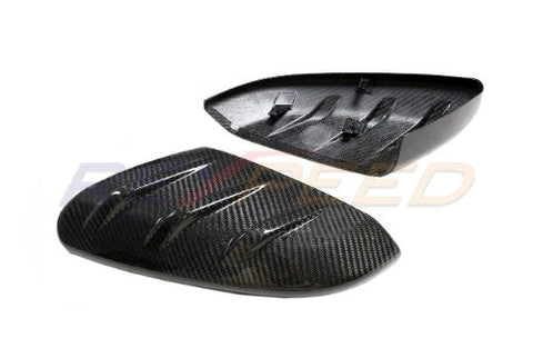 Rexpeed Dry Carbon V2 Mirror Cap Full Replacements | 2016-2021 Honda Civic (H04)