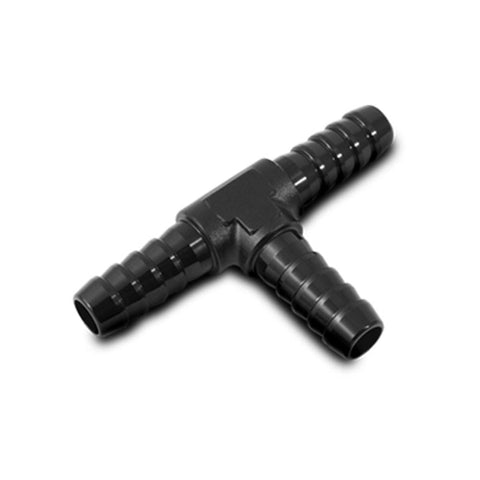 Vibrant 1/8in Barbed Tee Adapter- Black Anodized (11422)