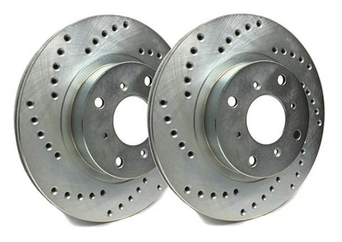 SP Performance 258mm Cross Drilled Rear Brake Rotors | 1989-1998 Nissan 240Sx (C32-6157)