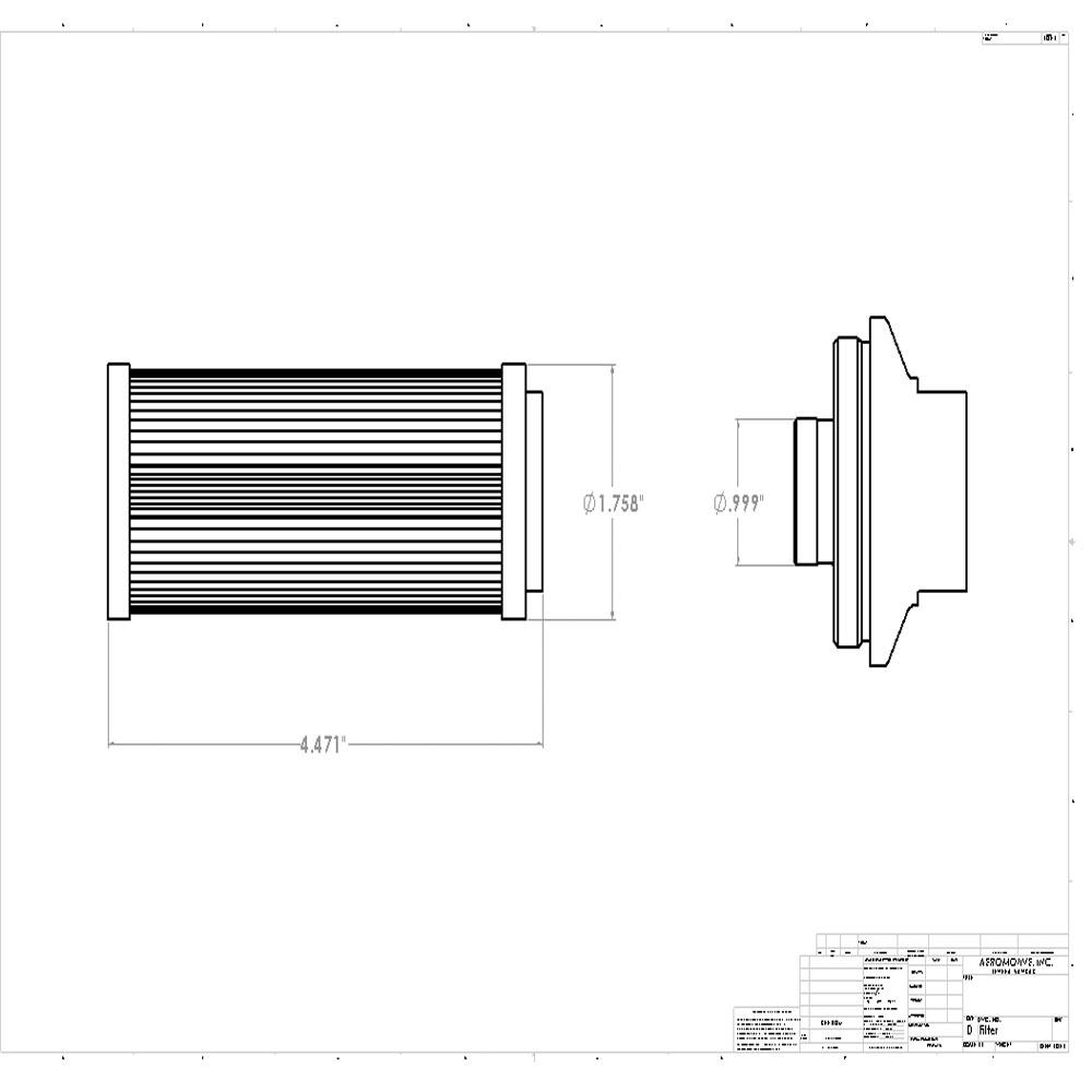 Aeromotive Replacement Pro-Series 100 Micron SS Element (12602