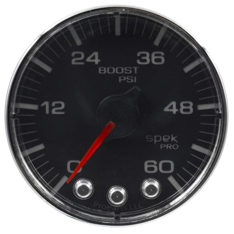 Autometer Spek-Pro 2 & 1/16" Boost Gauge 60PSI