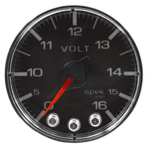 Autometer Spek-Pro 2 & 1/16" Voltmeter Gauge 16V