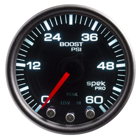 Autometer Spek-Pro 2 & 1/16" Boost Gauge 60PSI