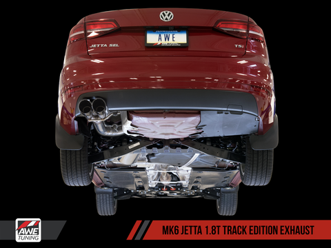 AWE Tuning Track Edition Exhaust | 2012-2018 VW MK6 Jetta GLI 2.0T, and  2014-2018 VW MK6 Jetta 1.8T (3020-22026)