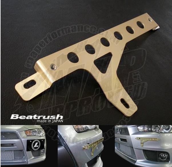 Beatrush License Plate Holder  2008-2015 Mitsubishi Evolution X (S103 –  MAPerformance