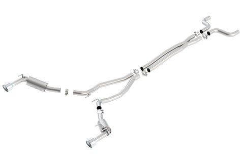 Borla Cat-Back Exhaust System - ATAK | 2014-2015 Chevrolet Camaro 6.2L (140532)