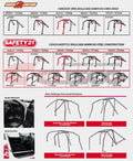 Cusco 2 Passenger 4pt D1 Chromoly Dash Escape Roll Cage (Subaru BRZ / Scion FR-S) - Modern Automotive Performance
