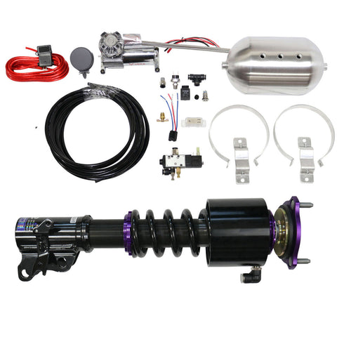 D2 Racing RS Coilovers with Front Air Cups Kit | 2005-2010 Dodge Charger and 2008-2010 Dodge Challenger (D-DO-01-VACF-12)