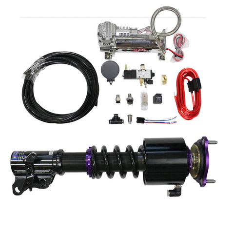 D2 Racing RS Coilovers with Front Air Cups Kit | 2005-2010 Dodge Charger and 2008-2010 Dodge Challenger (D-DO-01-VACF-12)