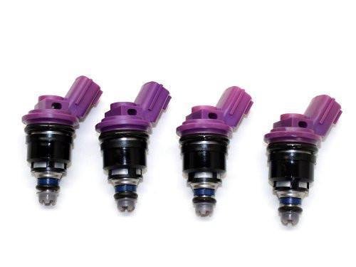 DeatschWerks 550cc Side Feed Fuel Injector Set of 4 | 1991-1998