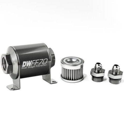 Deatschwerks Universal 70mm 10 Micron Fuel Filter Kit (8-03-070-010K-10/-38/-516/-6/-8)