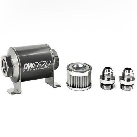 Deatschwerks Universal 70mm 10 Micron Fuel Filter Kit (8-03-070-010K-10/-38/-516/-6/-8)
