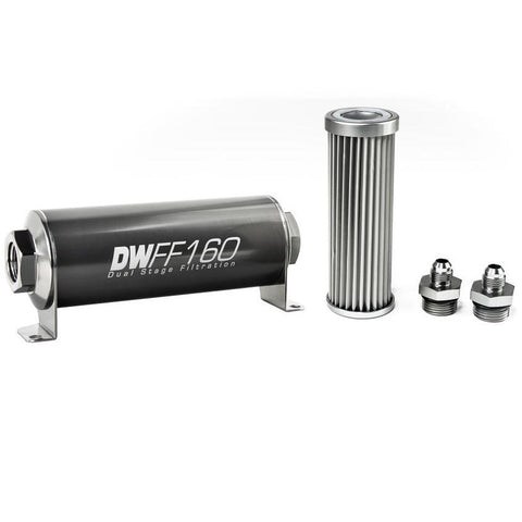 Deatschwerks Universal 5 Micron 160mm Fuel Filter Kit (8-03-160-005K/-10/-38/-516/-6/-8)