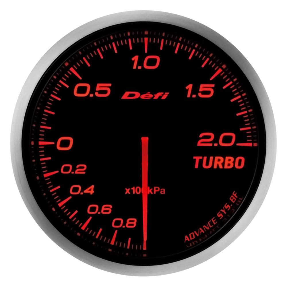 Defi Red 60mm Advance BF Turbo Gauge with Control Unit Set, 200Kpa (DF –  MAPerformance