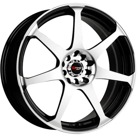 Drag Wheels DR33 Series 5x100/5x114.3 17x7.5in. 45mm. Offset Wheel (DR331775054573BFR1)