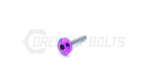 Dress Up Bolts M4x.7x25mm Titanium Motor Head Bolt  (IND-042-Ti-BLK)