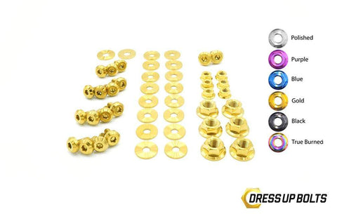 Dress Up Bolts Stage 1 Titanium Hardware Engine Bay Kit | 1999-2002 Nissan S15 (NIS-056-Ti-BLK)