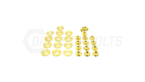 Dress Up Bolts Titanium Hardware Valve Cover Kit for SR20DET | Multiple Nissan Fitments (NIS-057-Ti-BLK)