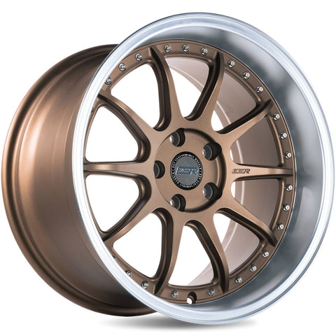 ESR Bronze CS12 18x10.5 5x110 22mm Wheel (80551422 CS12MBRNZ-ML 5x110)
